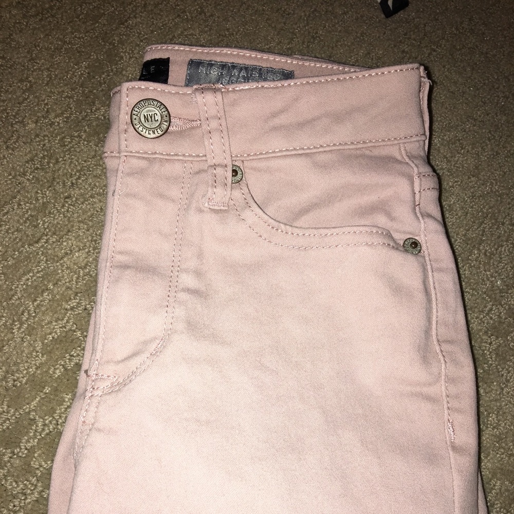 Pink jeans